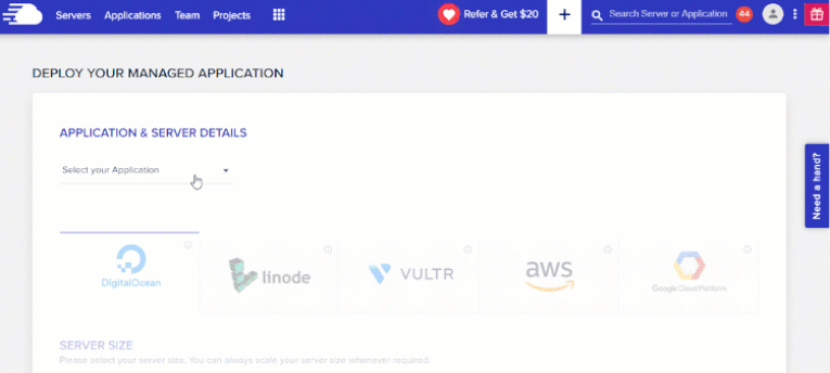 Cloudways Launch Server Anleitung
